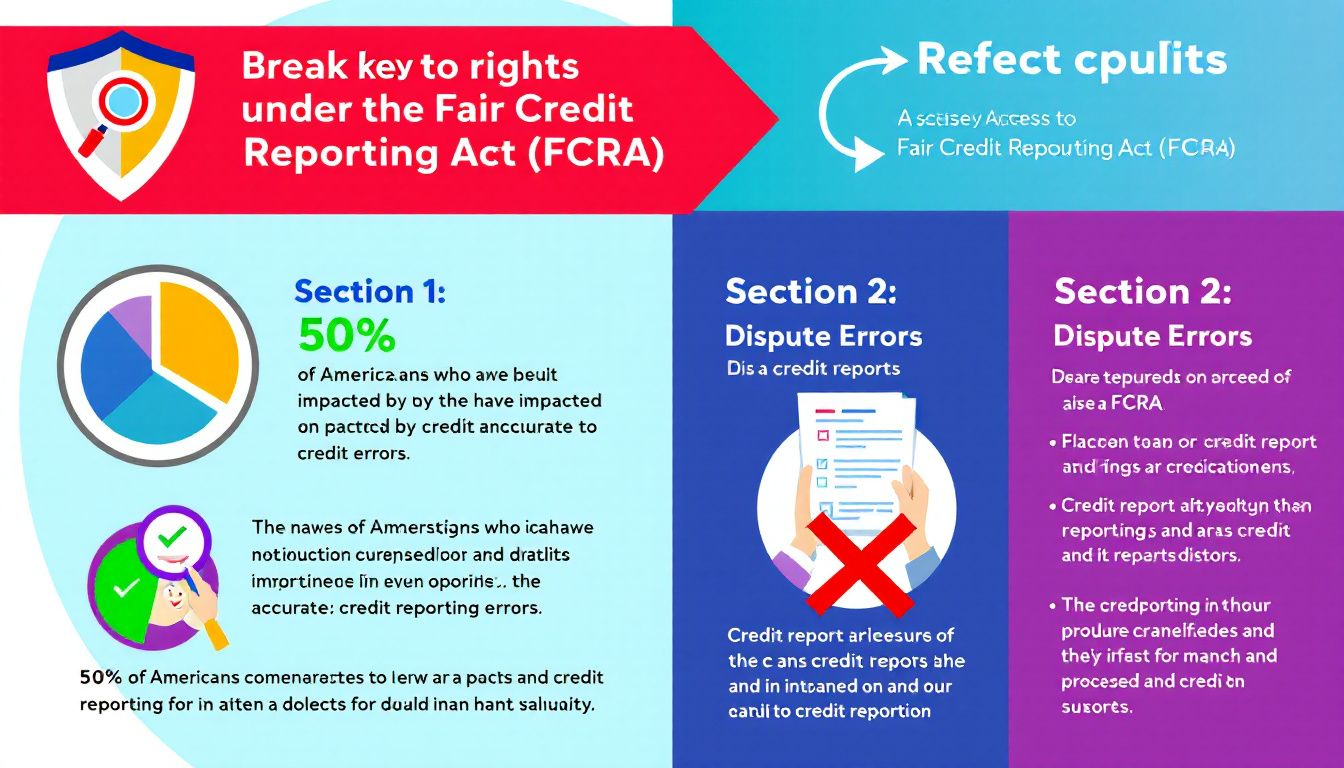 Key rights under the Fair Credit Reporting Act (FCRA) for consumers.