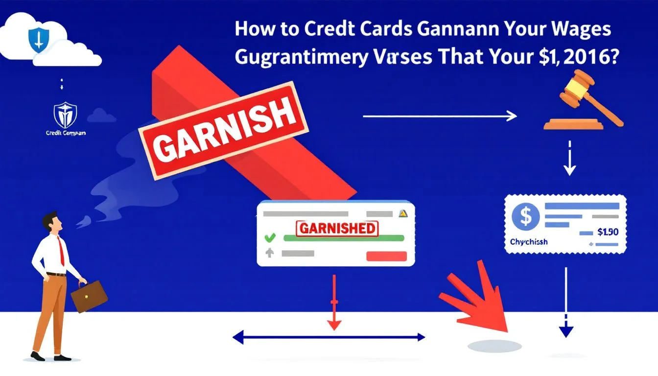 A visual representation of how credit card companies can garnish your wages.