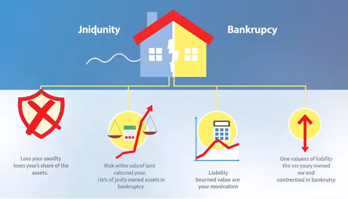 Risks associated with jointly owned assets in bankruptcy.