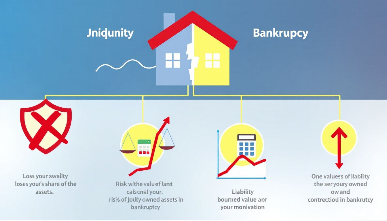 Risks associated with jointly owned assets in bankruptcy.