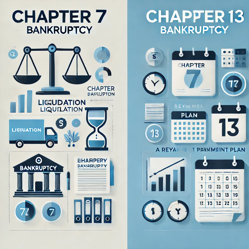 Chapter 7 compared to Chapter 13 bankruptcy