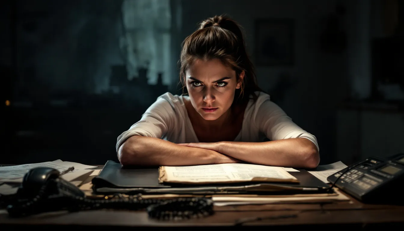 A person sitting at a desk, preparing to dispute errors on their credit report.