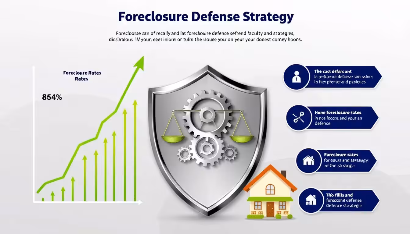 A visual representation of foreclosure defense strategies being discussed by a bankruptcy attorney.