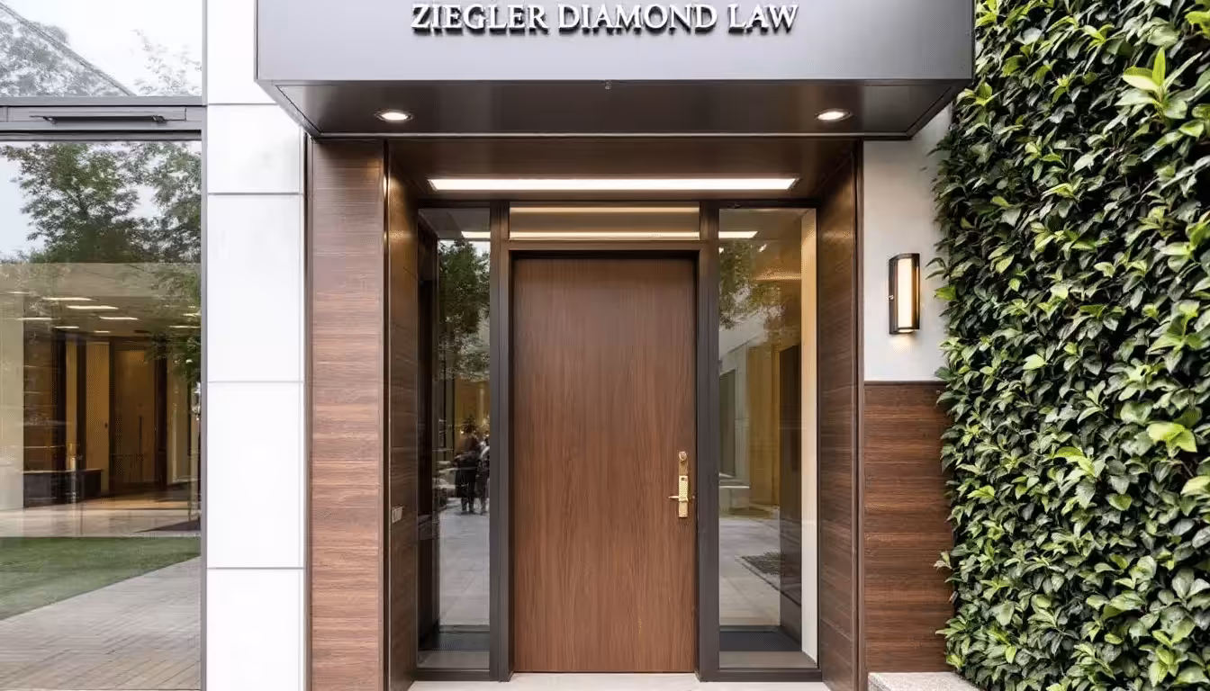 Ziegler Diamond Law office exterior showcasing a welcoming environment.