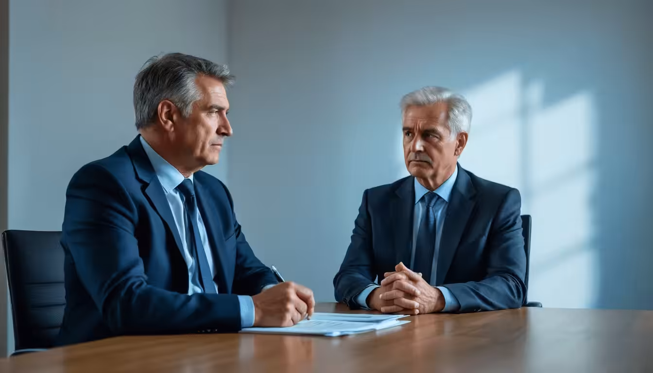 A person protecting their assets during a bankruptcy consultation.